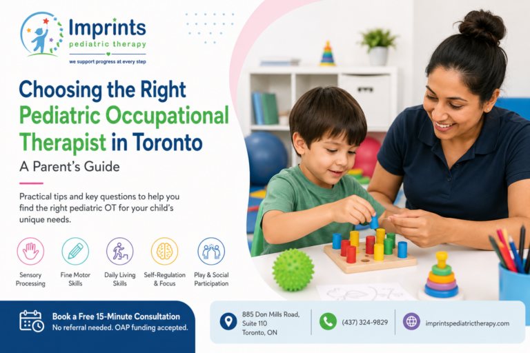Pediatric therapy guide for Toronto parents