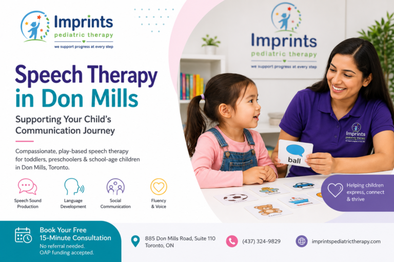 Speech Therapy in Don Mills - Imprints Pediatric Occupational Therapy
